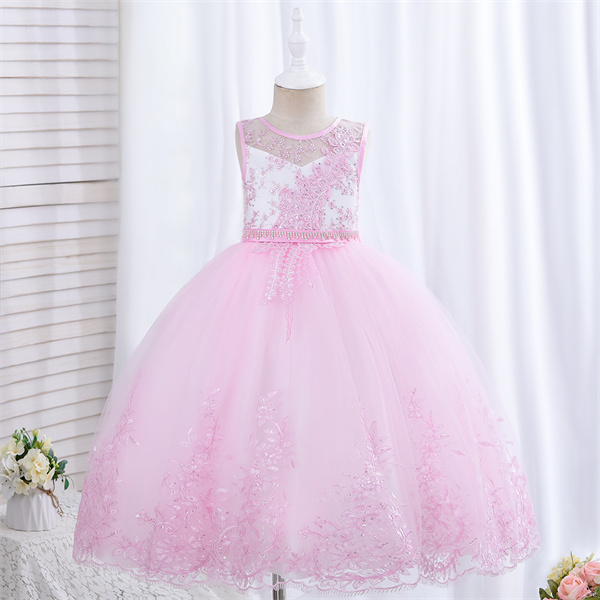 Long Pink Princess Dress