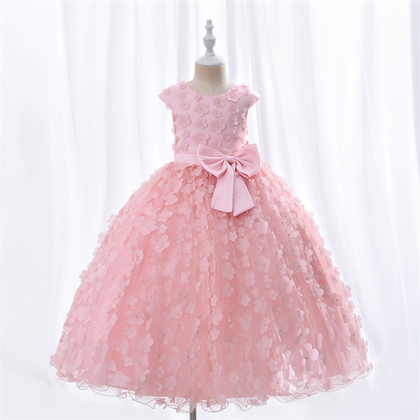 Long Pink Princess Dress