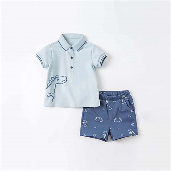 polo shirt & printing shorts