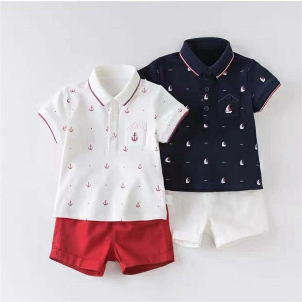 sail polo shirt&shorts