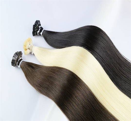 Wholesale different color flat tip extensions