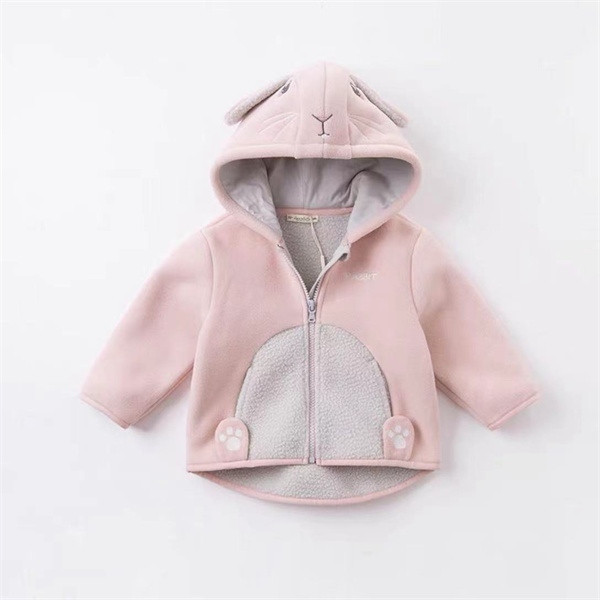 rabbit polar fleece hooded jacket