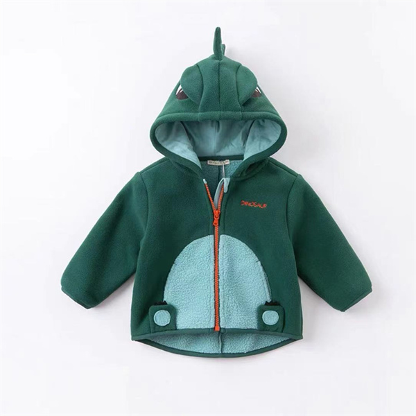 dinosaur polar fleece hooded jacket