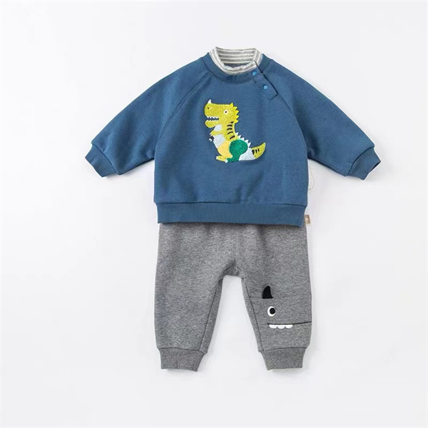double collar knitted baby suits