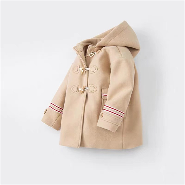 beige wool duffel coat