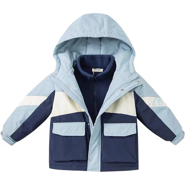 Boy  blue hooded down jacket