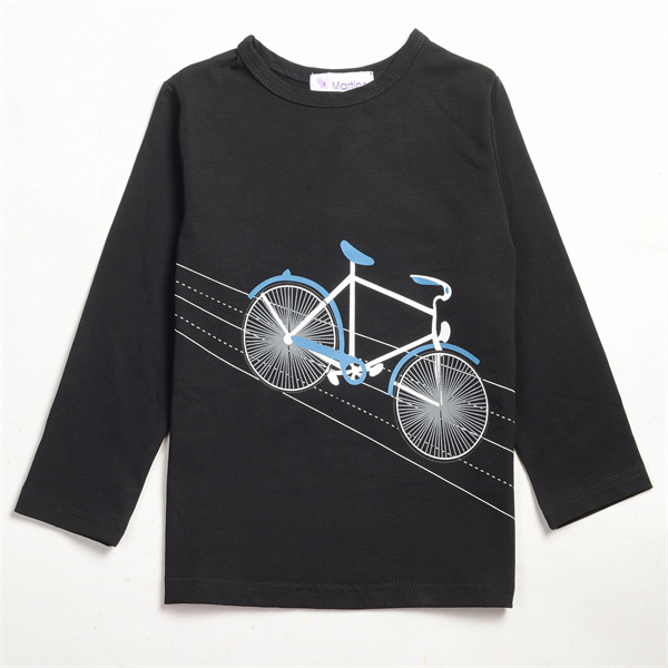 bike round neck long sleeve t-shirt
