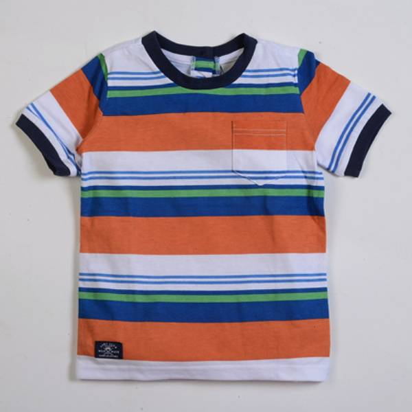 STRIPS ROUND NECK T-SHIRT