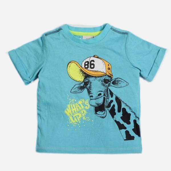 GIRAFFE BLUE T-SHIRT