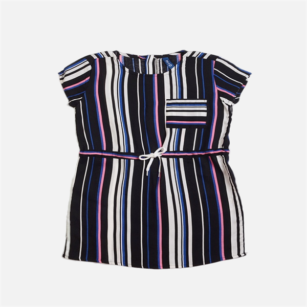 Black strips dress