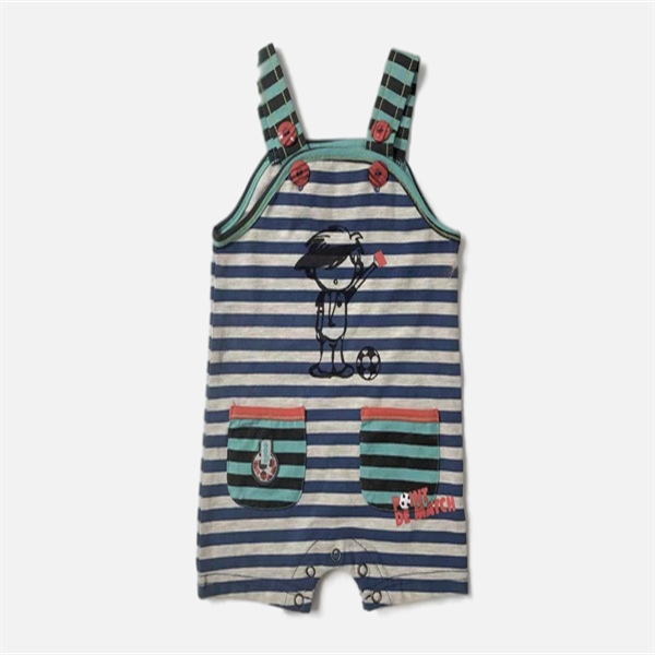cool boy strips overalls