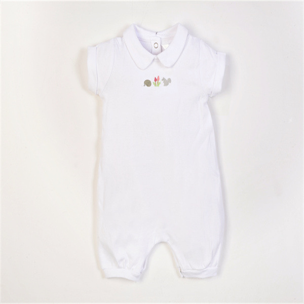Lotus leaf collar baby romper