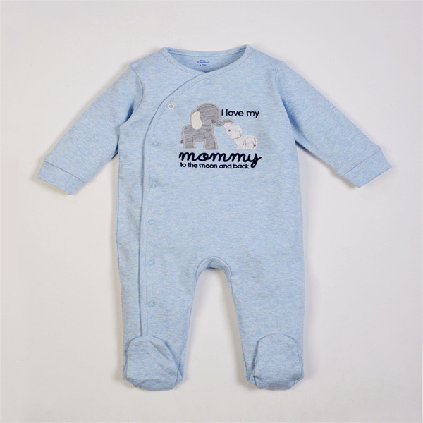 elephant blue romper