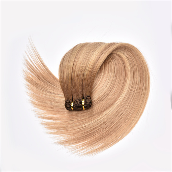 Hand tied weft hair extensions