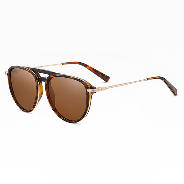 KAILIANG 3350 TR90 Round Frame Polarized Sunglasses For Men