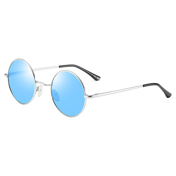 KAILIANG 801 Vintage Round Frame Polarized Sunglasses For Men