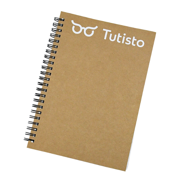 Custom Recycled Kraft Paper Cover Spiral Notebook