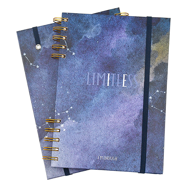 A5 Hardcover Spiral Notebook With Elastic Band