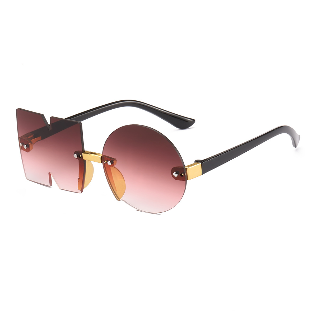 KAILIANG 7716 New Trendy Personalized Rimless Kids Sunglasses
