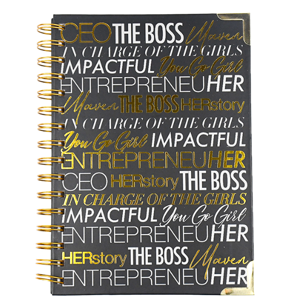 2022 Gold Foil Hardcover Spiral Journal