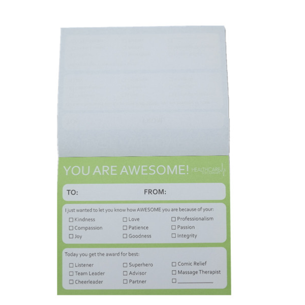 Colorful Sticky Notes with Backing Card