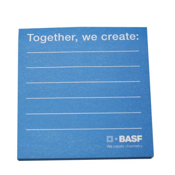 Square Blue Lined Sticky Notes