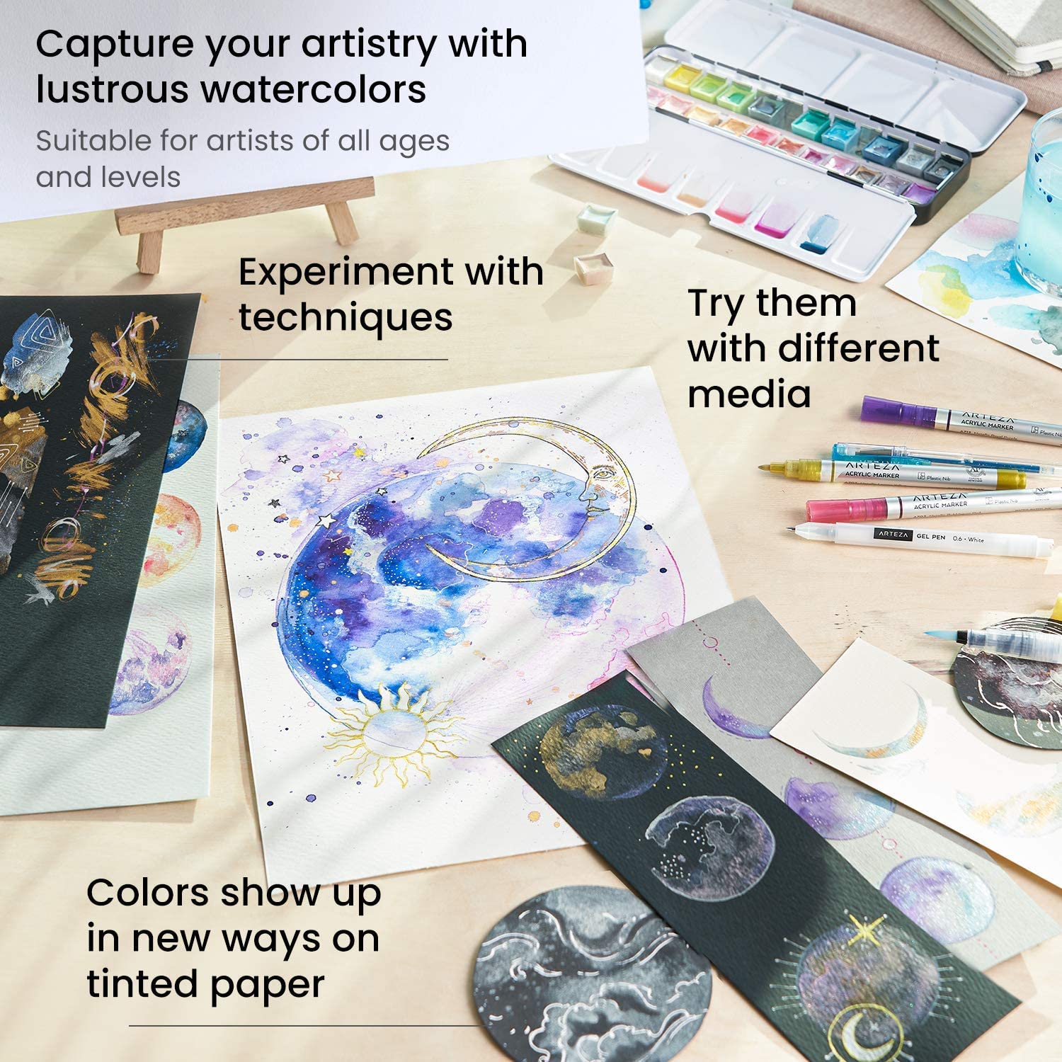metallic watercolor paint
