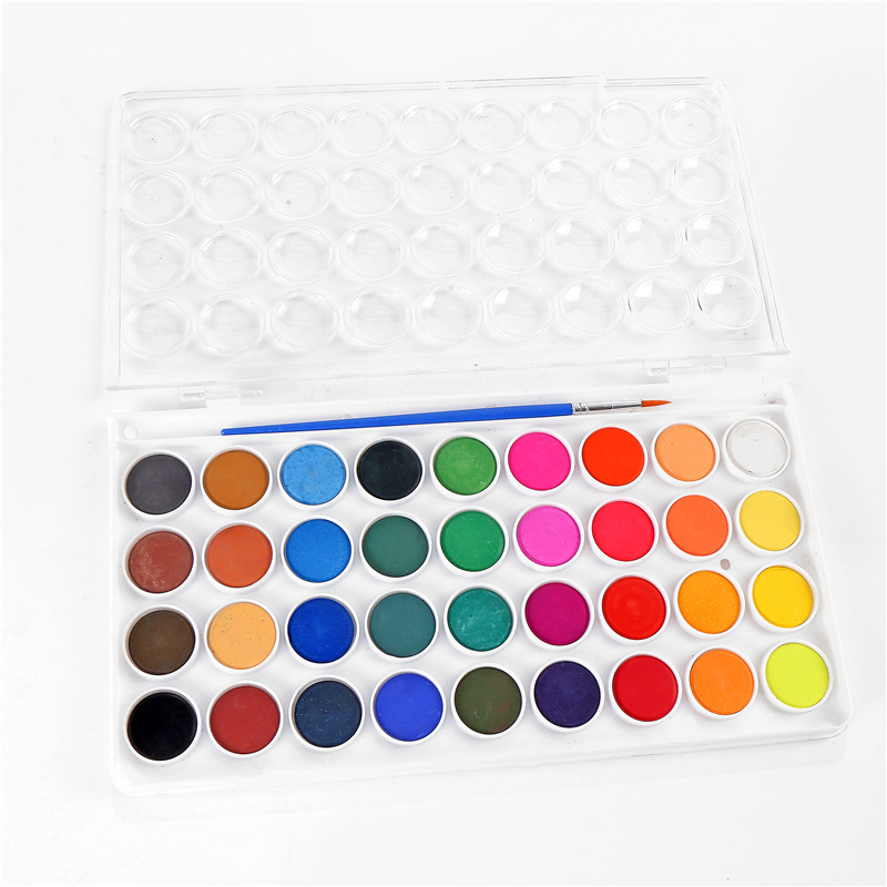 half dry solid watecolor paint-WaterColor Cake Set