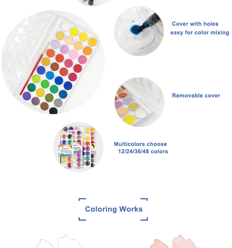 watercolor paint cake