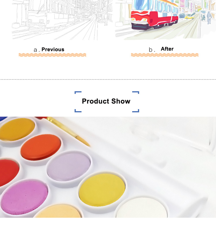watercolor paint cake