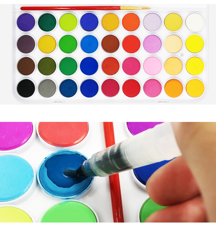 watercolor paint cake
