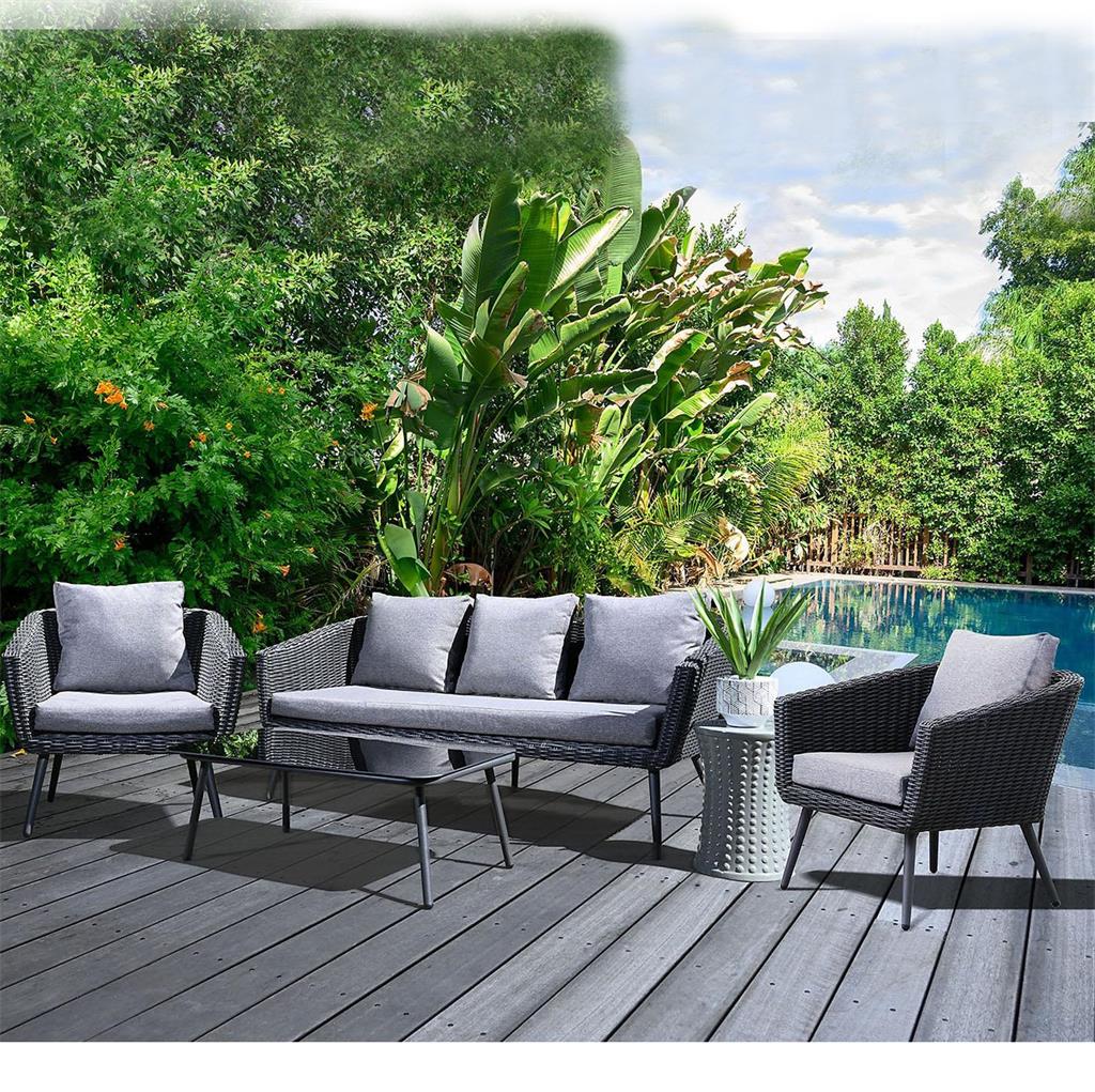 Wicker Patio Furniture  5seater PE rattan  outdoor sofa set