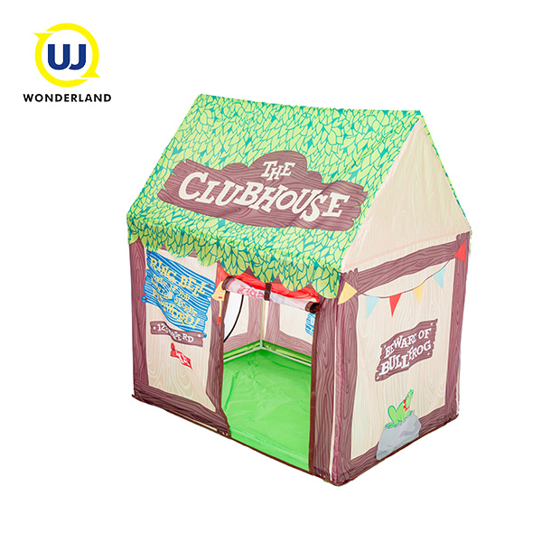 Amazing Kids Play Tent House With Roll-Up Door And Windows