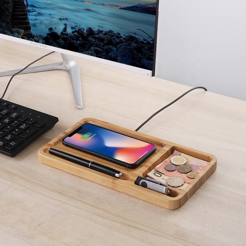 Bamboo Tray Wireless Charger
