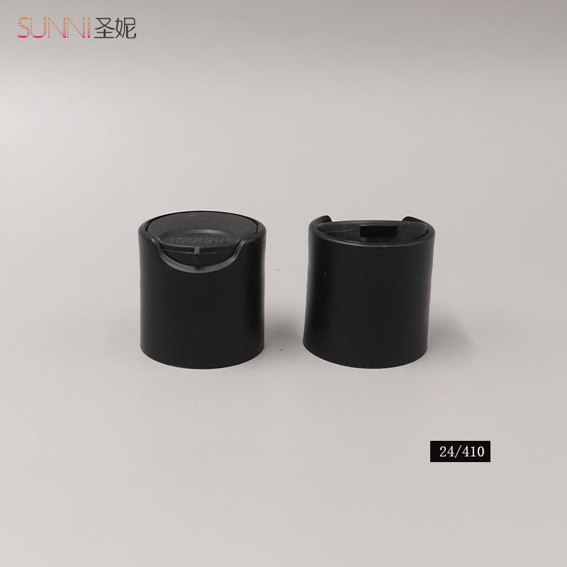 24/410 Black Wholesale Bottle Disc Top Cap