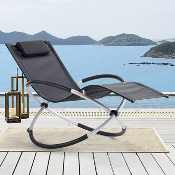 Patio furniture-Aluminum frame foldable balcony/beach/garden lounge chair, rocking chair
