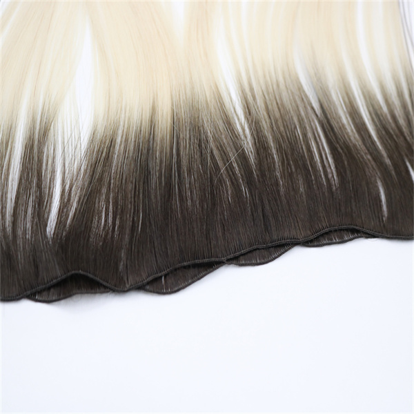 High quality cuticle intact ombre hand tied extensions