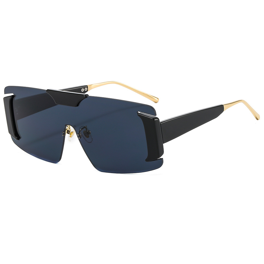 KAILIANG 2226 Oversized One-Piece Rimless Sunglasses For Women