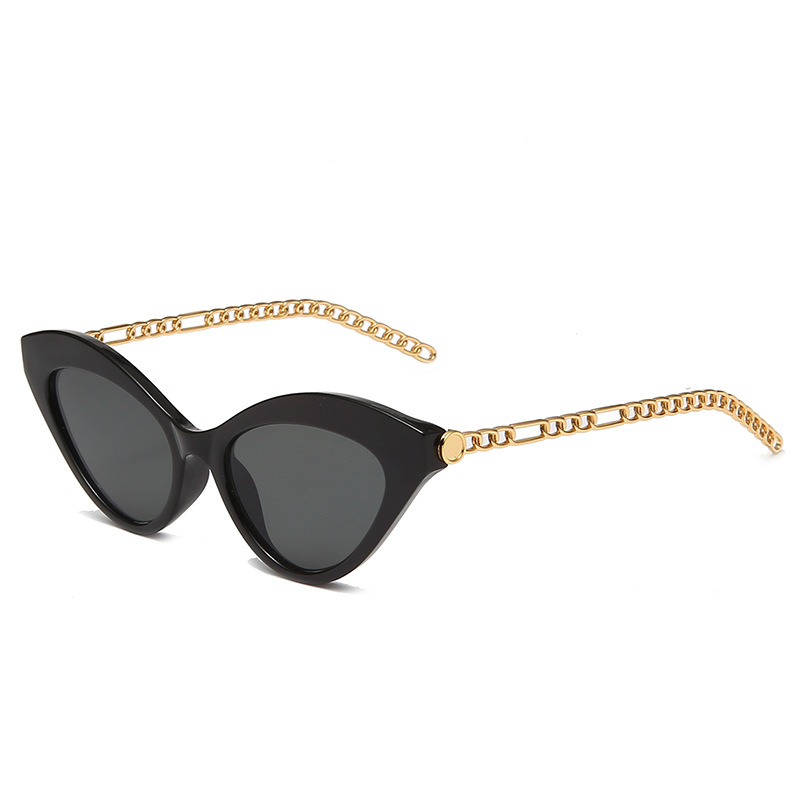 KAILIANG 8918 Metal Chain Legs Cat Eye Sunglasses For Women