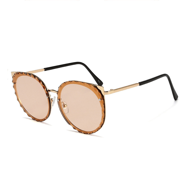 KAILIANG 3632 Fashion Round Frame Cat Eye Sunglasses For Women 2022