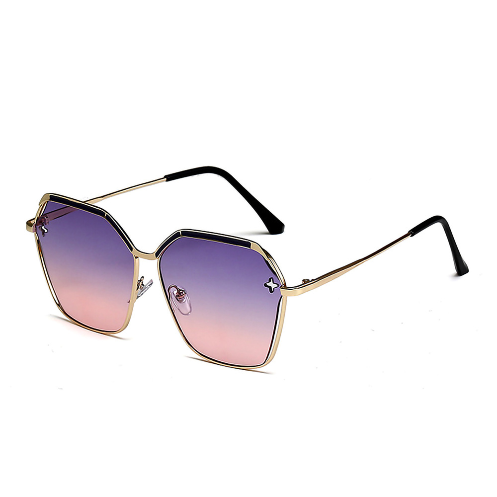 KAILIANG 3760 Special Pattern Metal Frame Oversized Sunglasses for Women