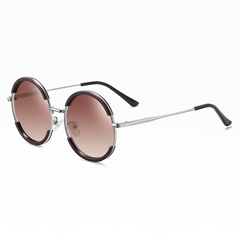 KAILIANG 2202 Fashion Round Frame Polarized Sunglasses For Women