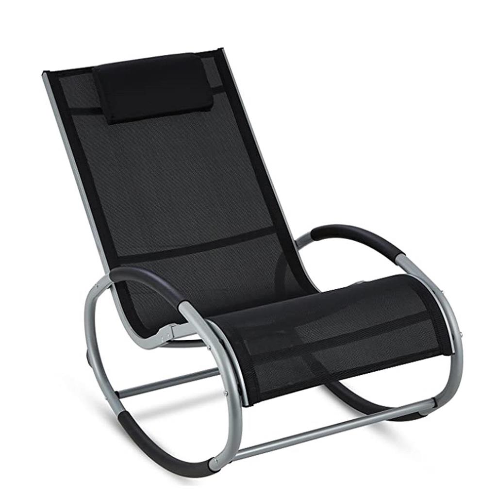 Patio furniture-Aluminum frame sling outdoor rocking chairs,comfortable proch rocker