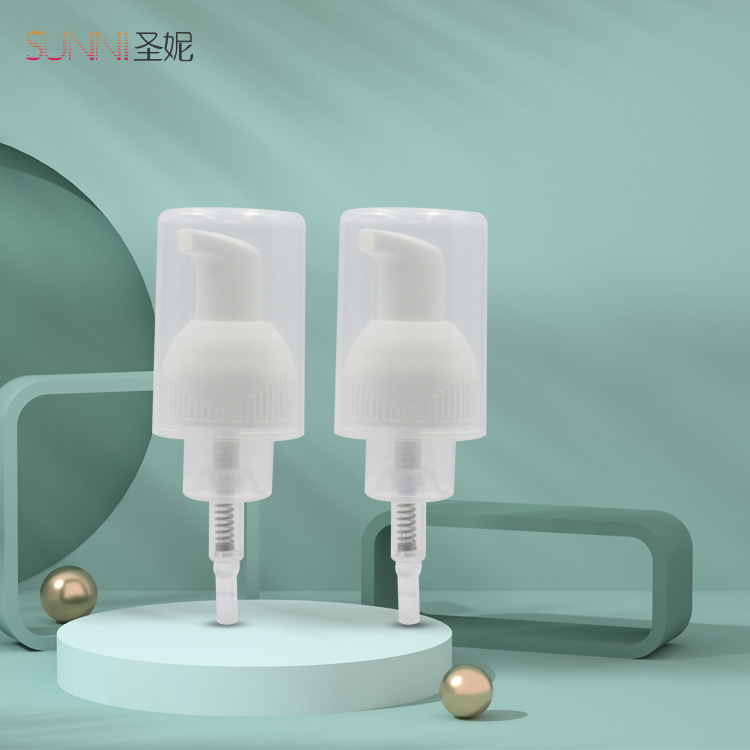 Plastic Facial Cleanser Foam Dispenser Pump