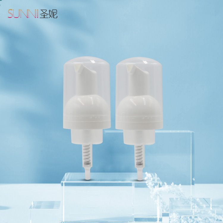 42mm Plastic Facial Cleanser Bottle Foam Pump with Cap