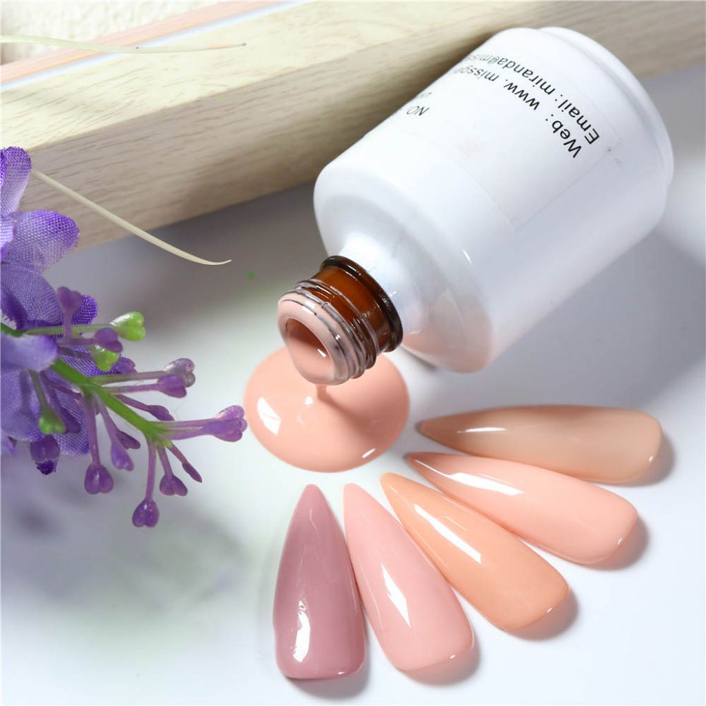 Pink Nude Color Natural Effet Nail Gel Polish Private Label