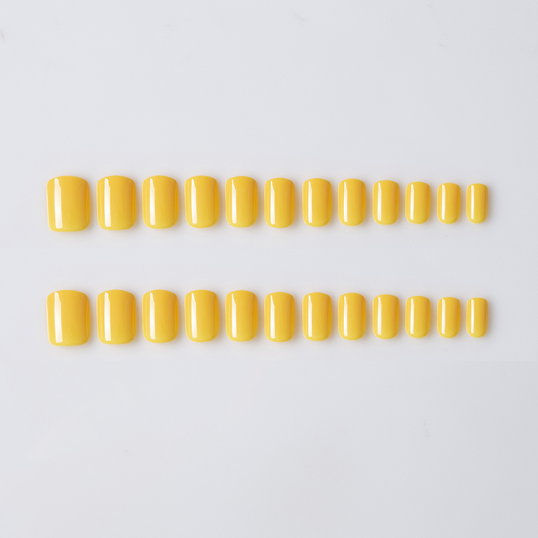 Easywell 30 pcs manufacture wholesale high quality artificial nails full coverage Bright light 8 colors matte square nails nails
