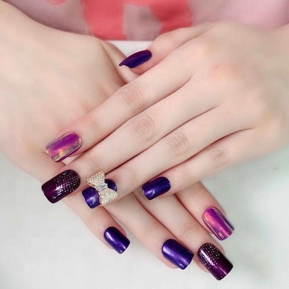Easywell 30 pieces manufacturing wholesale high quality artificial nails full coverage combination2 square nail nails