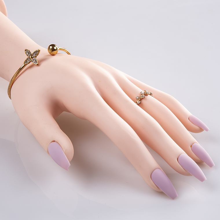 Easywell 28 pressed nails ladies artificial fake nails Pure color matte