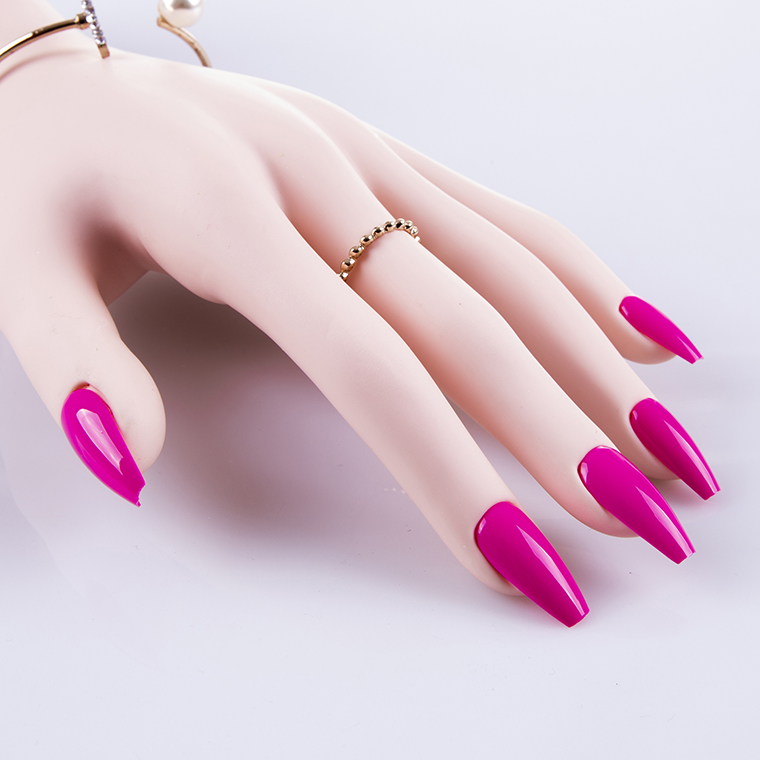 Easywell 28 pressed nails ladies artificial fake nails Pure color Bright light